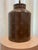 Brown Louis Vuitton Hand Painted Tole Lamp and Shade For Sale - Image 8 of 12