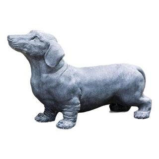 Fritz Black Concrete Statue For Sale