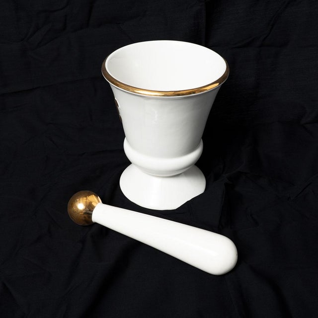 Porcelain Mortar and Pestle For Sale - Image 6 of 9