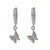 Sterling Silver & Pave Diamond Freedom Butterfly Earrings, A Pair For Sale In Miami - Image 6 of 6