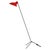 Red and Black VV Cinquanta Floor Lamp by Vittoriano Viganò for Astep For Sale - Image 15 of 15