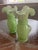 Early 20th Century Vintage Fenton Mint Green Pair of Ruffled Vases For Sale - Image 5 of 5