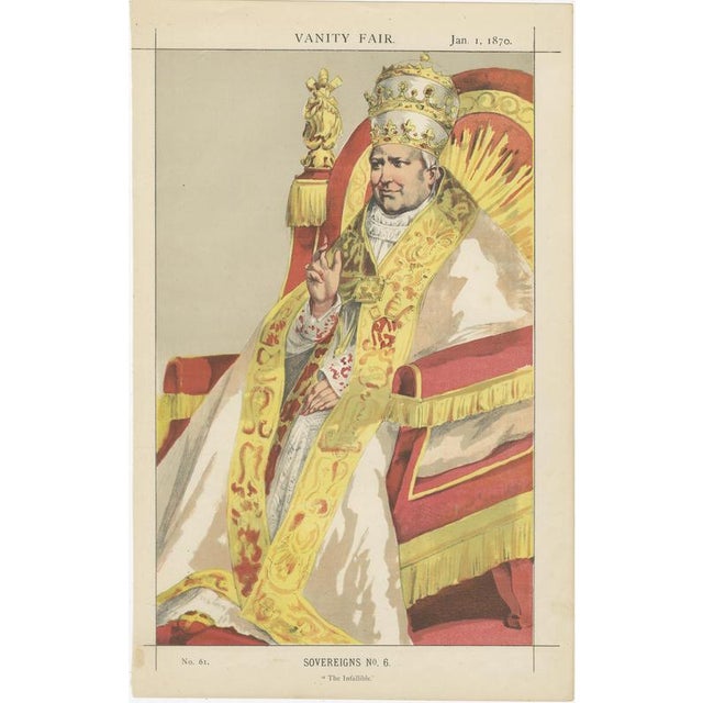 Vanity Fair Chromolithographs, 1870, Paper, Set of 3 For Sale - Image 3 of 9