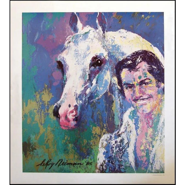 "Wayne" by LeRoy Neiman Offset Lithograph by LeRoy Neiman Paper Size: 24.5"x 28.5" Image Size: 20.5" x 24.5" Condition:...