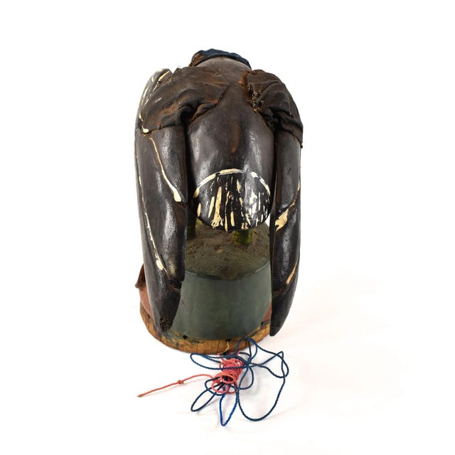 African Early 20th Century Yoruba Gelede Maskwith Bird Nigeria For Sale - Image 3 of 7