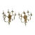 19th Century French Rococo 5 Arm Wired Wall Sconces - A Pair For Sale