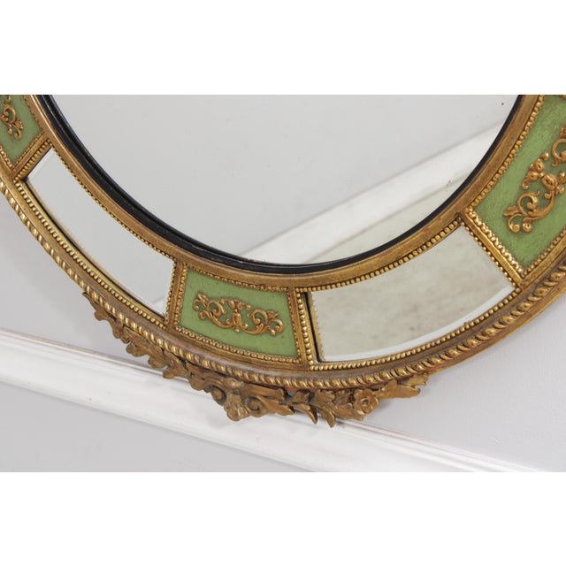 1930s Vintage 1930s Louis XVI Style Parcel Gilt Mirror For Sale - Image 5 of 16