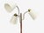 Swedish Modern, Adjustable Floor Lamp, Teak, Brass, Fabric, Sweden, 1970s For Sale In New York - Image 6 of 12