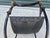 Vintage Italian Curule Savonarola Armchair in Black Leather Brass & Iron For Sale - Image 11 of 17