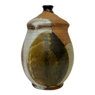 1970's Vintage Organic Studio Art Pottery Bud Vase – Signed Bre Scott, Arizona For Sale