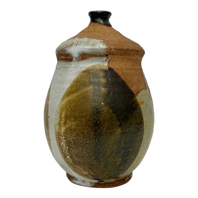 1970's Vintage Organic Studio Art Pottery Bud Vase – Signed Bre Scott, Arizona For Sale