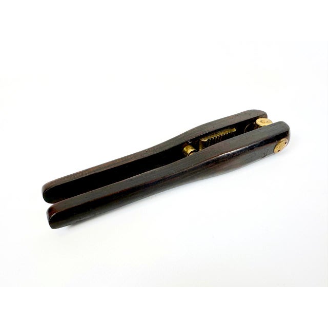 Mid-Century Modern Rosewood and Brass Nutcracker by Poul Knudsen, 1950s For Sale - Image 4 of 7