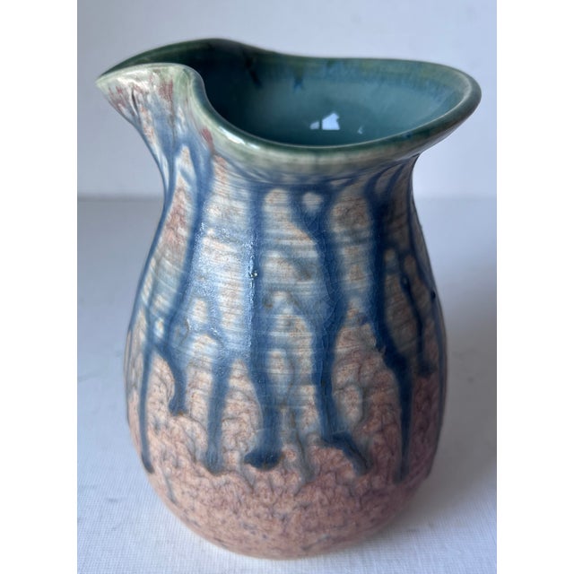 Ceramic Studio Art Pottery Glazed Creamer/Pitcher-Signed For Sale - Image 7 of 8