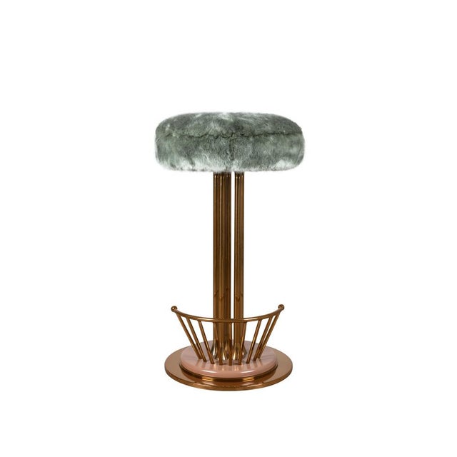 Gold Andy Bar Stool by Ottiu For Sale - Image 8 of 10
