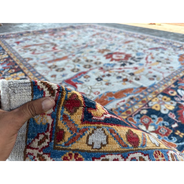 2020s Boho Chic Ziegler Hand Knotted Area Rug 8'5" X 9'9" For Sale - Image 5 of 6