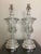 This immaculate set of crystal lamps by Paul Hanson Co. have been restored to showcase their original splendor with modern...