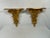 Rococo Vintage Italian 14.5" Neoclassical Giltwood Decorative Shelf Brackets - A Pair For Sale - Image 3 of 18