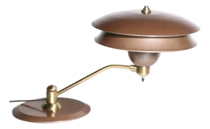 Mid Century Saucer Shade Desk Lamp by Art Speciality Co.