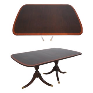 Stickley Mahogany Banded Dining Room Table For Sale