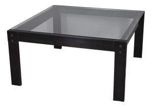 Vintage Glass Coffee Table !Sanmarco Model by Gae Aulenti for Zanotta, 1970s
