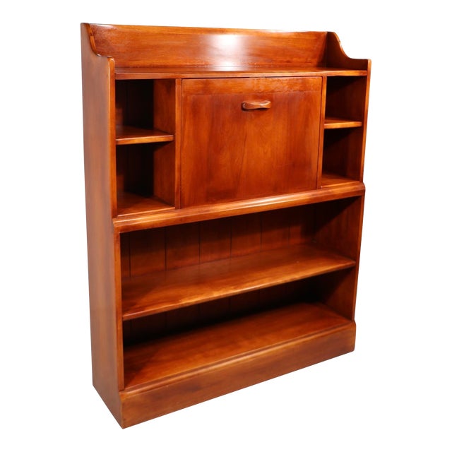 Cushman Colonial Bookcase Fall Front Desk C 1950's For Sale