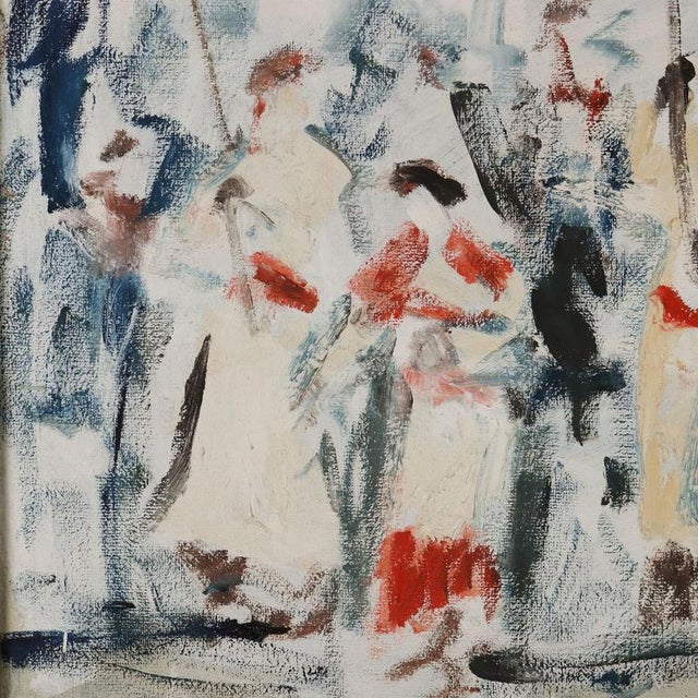 Fernando Wamprechts, Figurative Composition, Oil Painting on Canvas, Framed For Sale - Image 4 of 12