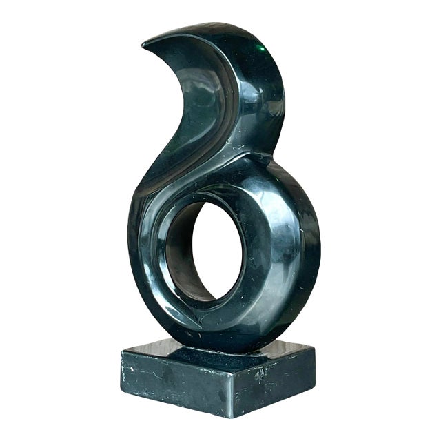 Vintage Boho Abstract Stone Sculpture For Sale