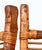 Hollywood Regency Three Panel Bamboo Screen For Sale - Image 3 of 7