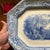 Farmhouse Antique English Blue Transfer Ironstone Octagonal Platter, River and Castle Scene, Circa Mid-19th Century For Sale - Image 3 of 12