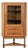 Brutalist Oak Corner Cabinet attributed to Henning Kjærnulf, Denmark, 1960s For Sale