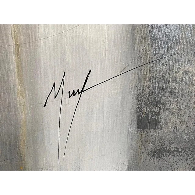 Wood Large Murf Murphy Contemporary Abstract Painting on Canvas For Sale - Image 7 of 9