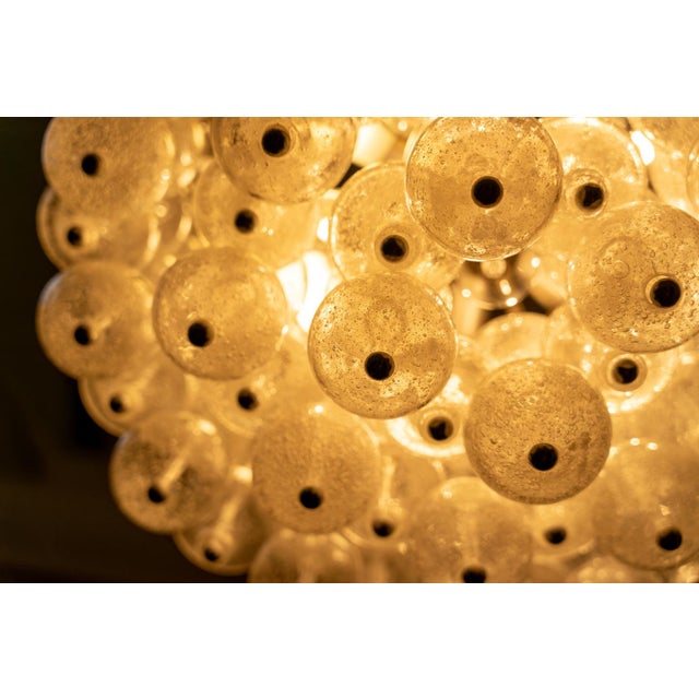 Hollywood Regency Murano Glass Tulip Chandelier, 1960s For Sale - Image 12 of 18