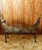 Biedermeier Vintage Biedermeier-Style Burl Wood Gondola Bench / Crescent Settee For Sale - Image 3 of 8