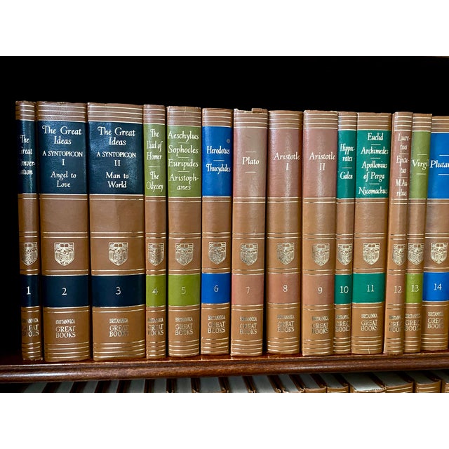 Vintage Great Books of the Western World Complete First Edition 54-Volume Set by Encyclopedia Britannica For Sale - Image 9 of 15
