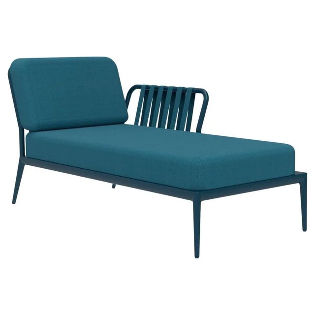 Ribbons Navy Left Chaise Lounge by Mowee For Sale - Image 6 of 6