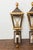 Mid-Century Modern Mid 20th Century French Mid Century Modern Gilt Iron Wall Mounted Lanterns with Single Lights - a Pair For Sale - Image 3 of 9