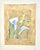 Paper "Iris and Calla Lily in Gold" Modern Watercolor by Martha Holden For Sale - Image 7 of 7