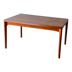 1960s 7.8 Ft Henning Kjaernulf for Vejle Stole Danish Modern Teak Dining Table Leafs