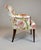 Carved Mahogany Regency Style Lounge Accent Chair, Floral Upholstery, Usa, 1940's For Sale - Image 10 of 15
