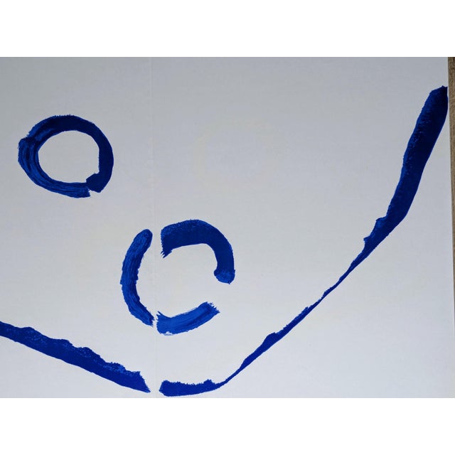 Pierre Tal Coat, Abstraction in Blue, Original Lithograph, 1962 For Sale - Image 7 of 9