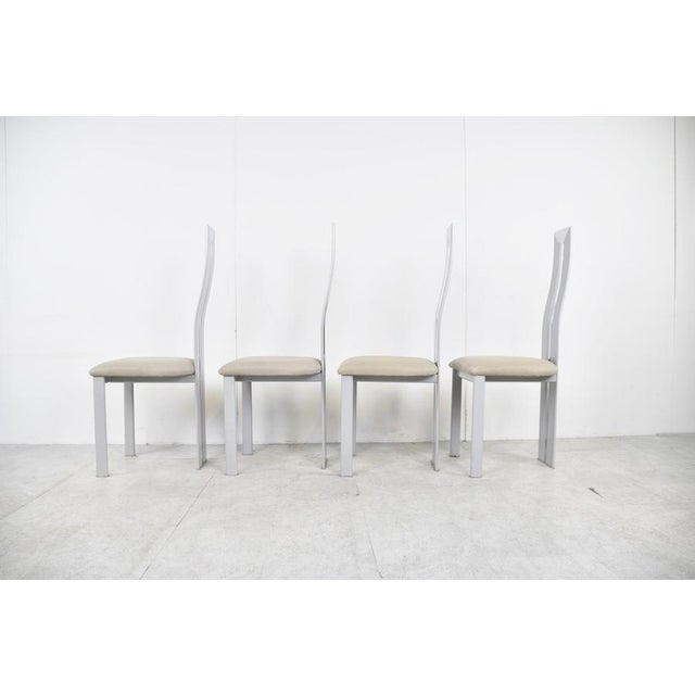 Vintage Postmodern Dining Chairs, 1980s, Set of 4 For Sale - Image 6 of 12