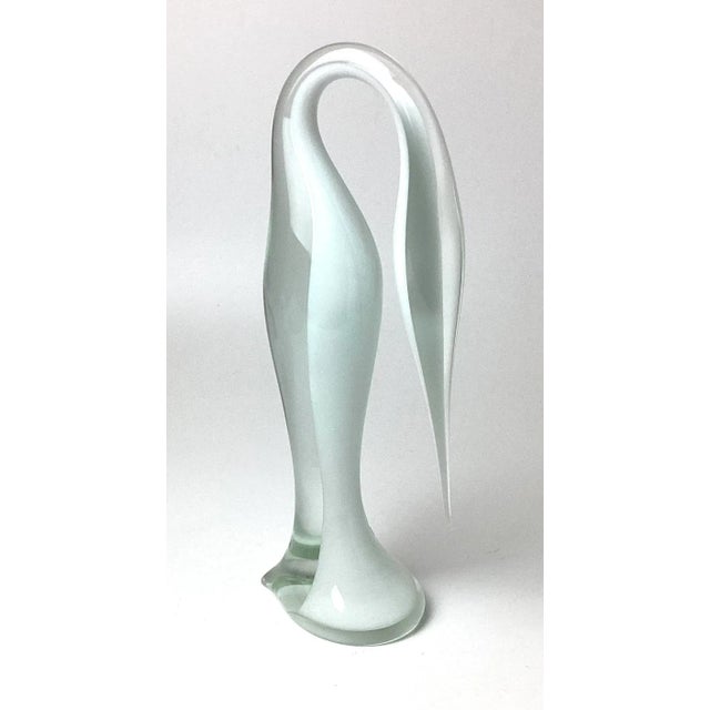 Mid 20th Century Renata Anatra Murano Art Glass Stylized Bird Figurine Signed For Sale - Image 9 of 9