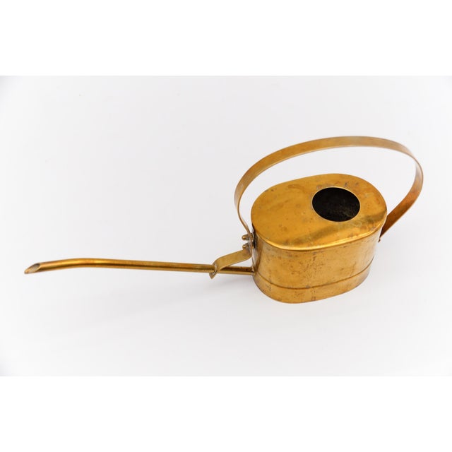 Mid-Century Modern Handmade Brass Watering Can from Wäll, Germany, 1960s For Sale - Image 3 of 10