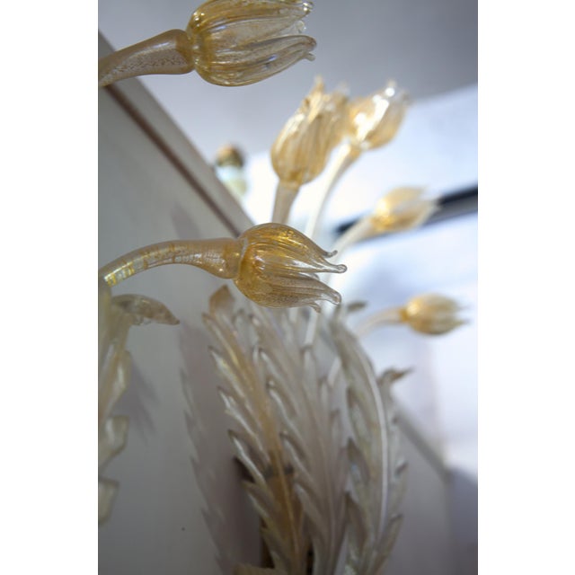 Vintage Lamps in Murano Glass with Gold Leaf, 1930s, Set of 2 For Sale - Image 10 of 18