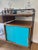 Wood 1950s Arthur Umanoff Bar Cart (Black / Teal Doors), Attributed For Sale - Image 7 of 15