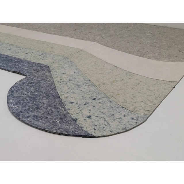 Patricia Urquiola Shades Rounded Naiad Blue Rug by Patricia Urquiola for Gan For Sale - Image 4 of 12