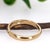 Metal 14k Solid Gold Wedding Band With Earth Mined Diamond Accents, Size 6.75 For Sale - Image 7 of 7