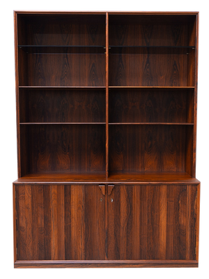 Modern Danish Rosewood Bookcase by Frode Holm for Illums, 1950s