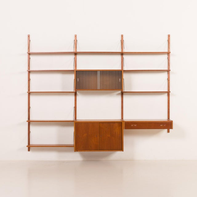Wood Teak Shelving Unit by Preben Sorensen for PS System, Randers, 1960s For Sale - Image 7 of 18