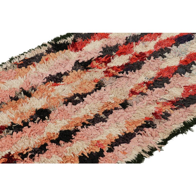 Traditional Vintage Moroccan Runner With Polychromatic Geometric Patterns, From Rug & Kilim For Sale - Image 3 of 7
